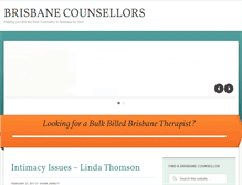 Tablet Screenshot of brisbanecounsellors.com